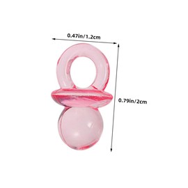 BESPORTBLE 200pcs Clear Acrylic Pacifiers for Shower Decorations Mini Cute Party Favors for Games Safe and Sturdy Design for Baptisms and Celebrations