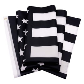 DANF Thin Gray Silver Line Law Enforcement Correctional Corrections Guards Officers 3x5 Feet Flag with Grommets