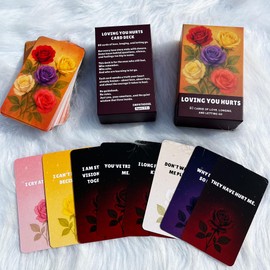 Love Message Oracle Cards for Beginners. 80 Raw Breakup & Heartache Cards for Twin Flames, Emotional Drama, Toxic Relationships & Shadow Work in Love