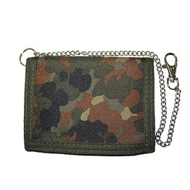 Mil-tec Wallet with Security Chain, Size- , Color- Flecktarn