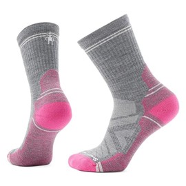 Smartwool Womens Hike Light Cushion Crew Socks Power Pink Large