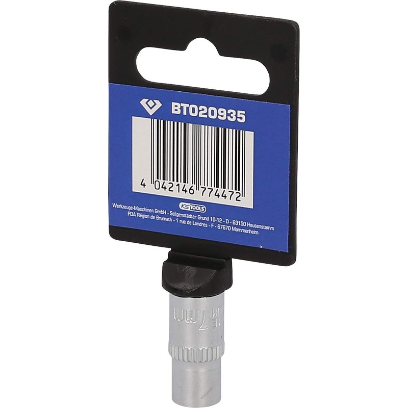 Brilliant Tools BT020935 1/4 Inch Socket Spanner, 25 mm, 7