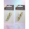 Mibella 28653 Hair Clips Set of 2 Checked Pattern Design