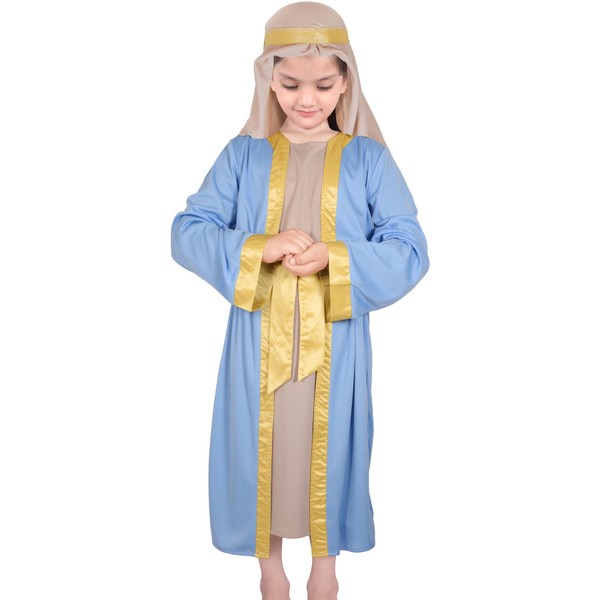 Kids Girls Xmas Nativity - Mary Costume 6-8