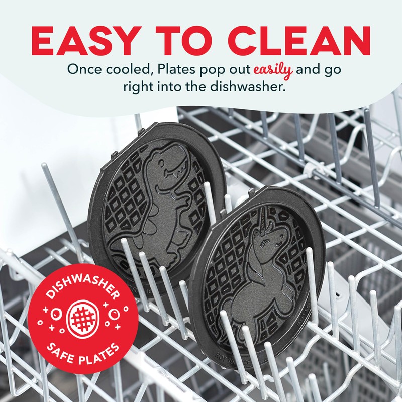 DASH Multimaker Mini System Two 4” Nonstick Removable Waffle Plates