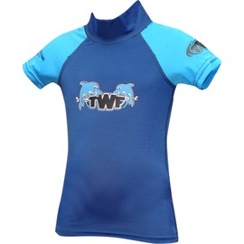 TWF Kids Tots Rash Vest - Blue, 3-4 Years