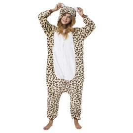 Katara 1744 Leopard Costume Suit Onesie / Jumpsuit Onesie Bodysuit for Adults, Women, Men, Pyjamas, Unisex – Many Different Animals