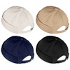 URATOT 4 Pieces Brimless Hat Docker Cap Retro Cotton No