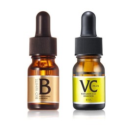 Ebis Cosmetics (EBiS) Whitening & Pore Protection, Bee White, 0.3 fl oz (10 ml) x C Essence VC5+PLUS, 0.3 fl oz (10 ml), W Set, Beauty Essence, Unisex, Made in Japan