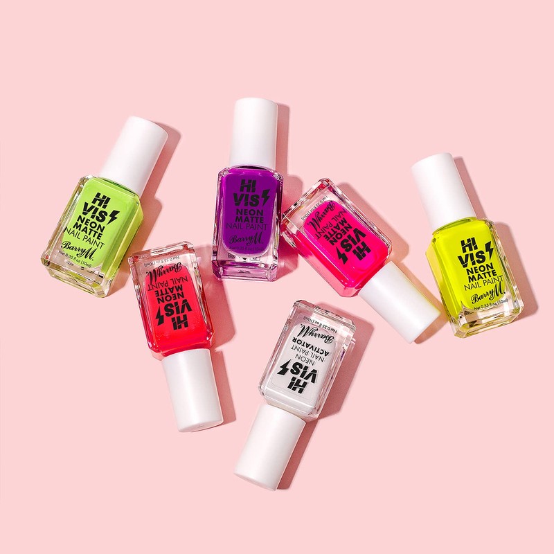 Barry M Cosmetics Hi Vis Neon Matte Nail Paint, Red