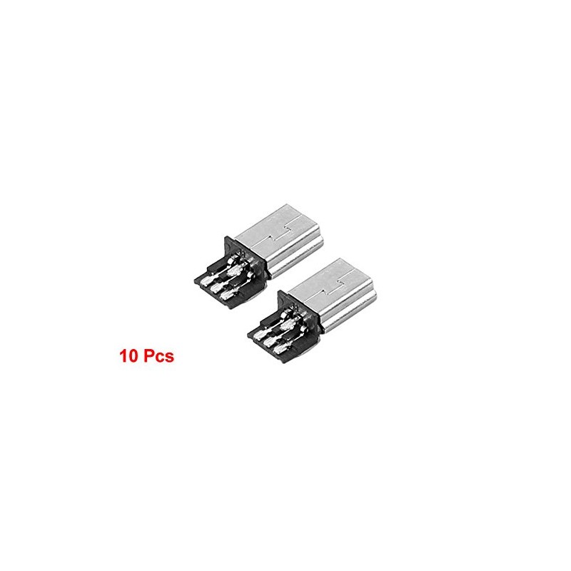 10 PCS Mini USB 5 Pin B Male Connector Port