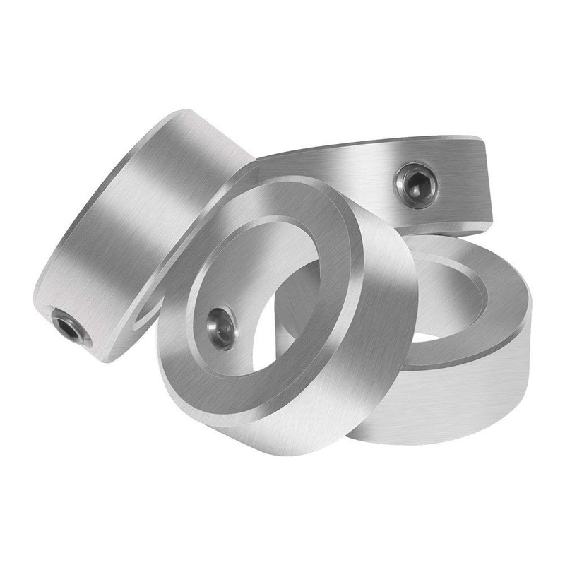 AZSSMUK 7/8" Bore Zinc Plated Shaft Collars Solid Steel Set