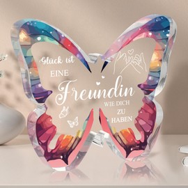 Girlfriend Gift Beautiful Butterfly Acrylic Plaque - Best Friend Gifts, Birthday, Christmas or Wedding