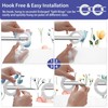 OSUNBD No Hook Shower Curtain 71 x 74 Inch, Watercolor
