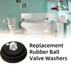 6Pcs Replacement Rubber Ball Valve Washers,Toilet Diaphragm Washer,Float Valve Rubber