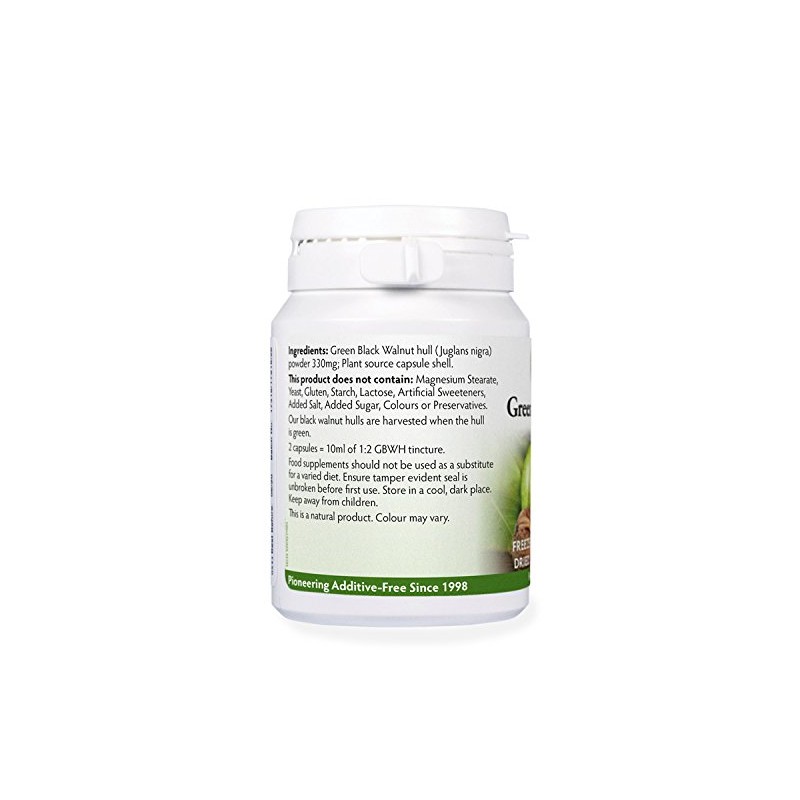 Green Black Walnut Hull (Freeze Dried) 330mg x 50 Capsules