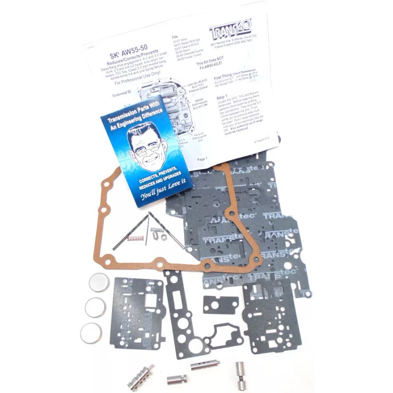 TRANSGO SHIFT KIT Complete Transmission Solenoid Service Kit AW55-50