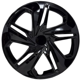 HubStar Premium Hubcap Replacement for Honda Civic 2016-2024, 16-inch Replica Black Wheel Cover 55103