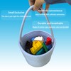 Prudance 6" x 5" Small Cotton Rope Basket with Handle,Blue,Favors