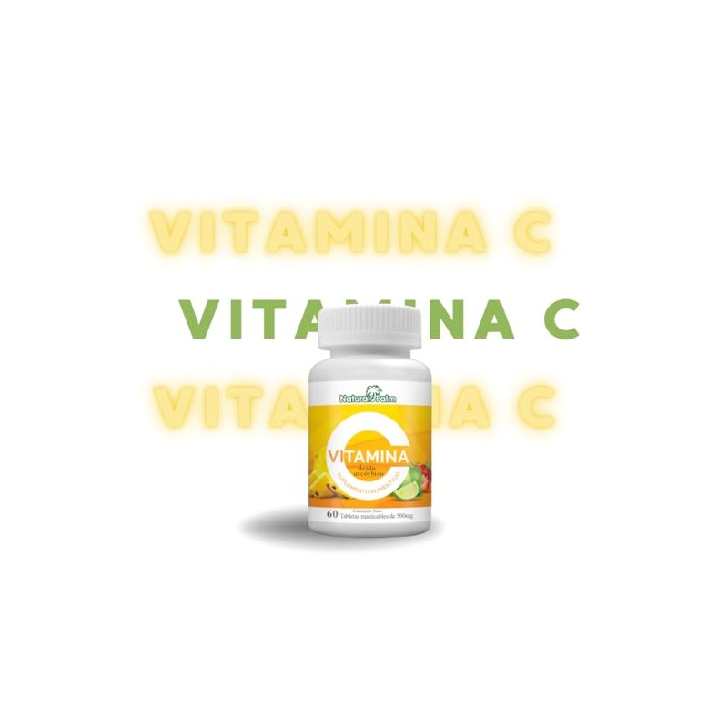 Vitamina C 500mg tabletas masticables bajas en azúcar, suplemento alimenticio,