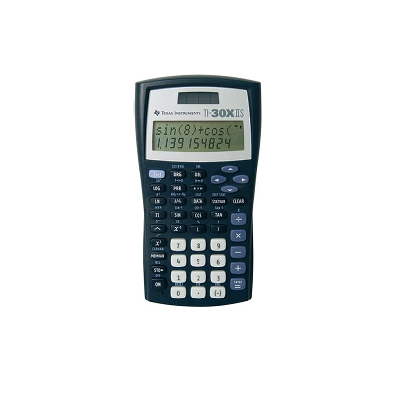 WYNGS TI-30XIIS Pocket Calculator with Protective Case in Dark Grey