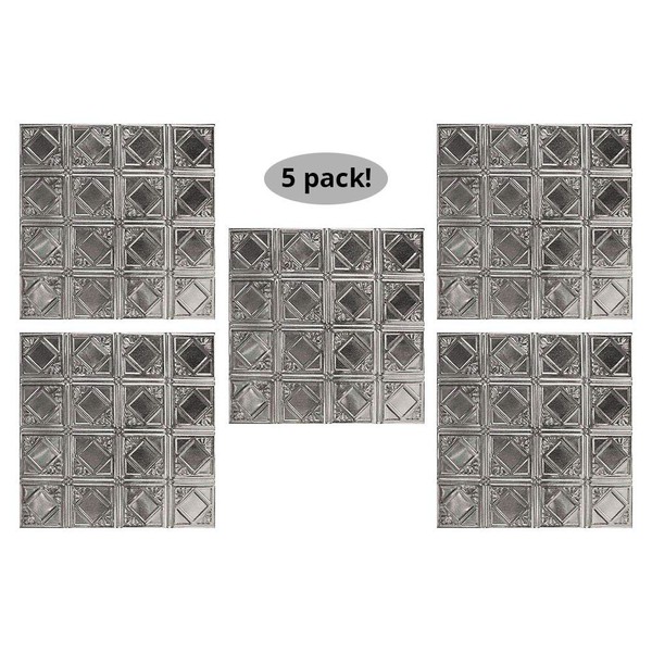 American Tin Ceilings [5 Pack 24" x 24" 100% Tin