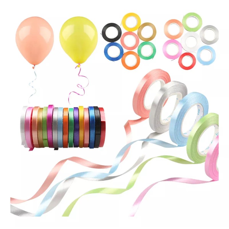 Lecute 100 Cintas Regalo Globo Curly Liston Cumpleaños Decoracion