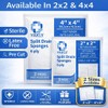 Vakly Split Drain Sponge Gauze 4x4 Sterile 6-Ply – 50