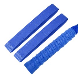 CAPASTEC Grip Tape Tennis Badminton 2-Piece Set Multi-Pore Textured Grip Tape Shock Absorption Breathable for Racket Wet Type Blue
