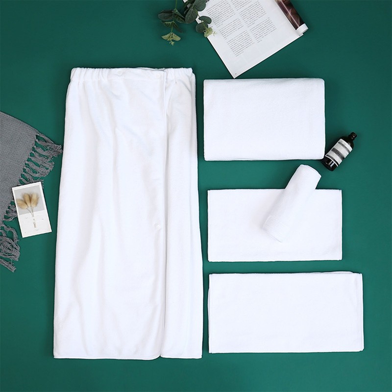 5pcs Beauty Salon Towels Microfiber Bed Towels Bath Skirt Shower
