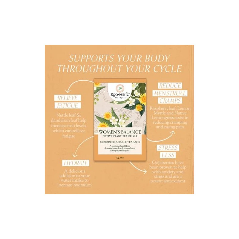Roogenic Australia Women's Balance (Native Plant Tea Elixir) x 18