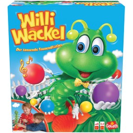 Goliath Toys Goliath Willi Wackel, Spiele ab 4 Jahren, Gesellschaftsspiele für 2 bis 4 Kinder, Kinderspiel Geschenk für Junge und Mädchen, Spielzeug Geschenkideen, grün