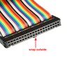 sourcing map IDC Rainbow Wire Flat Ribbon Cable 40 Pins