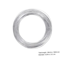 NUOBESTY 1 Roll Aluminum Wire Flexible Wire Armature Wire Sculpting Wire Aluminum Metal Wire Bendable Metal Wire Modeling Wire Crafting Wire DIY Crafts Wire for Crafts Steel