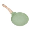 Frying Pan Wood Handle Aluminum Alloy Cooking Skillet Fast Heating