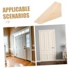 SEWACC 10pcs Wooden Door Stop Wedges Non Slip Heavy Duty
