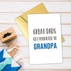 Qiliji New Grandpa Card, Pregnancy Reveal Cards for Dad Father