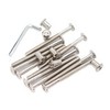 binifiMux 10-Pack M6x70mm Rivet Countersunk Hex Socket Cap Bolts and