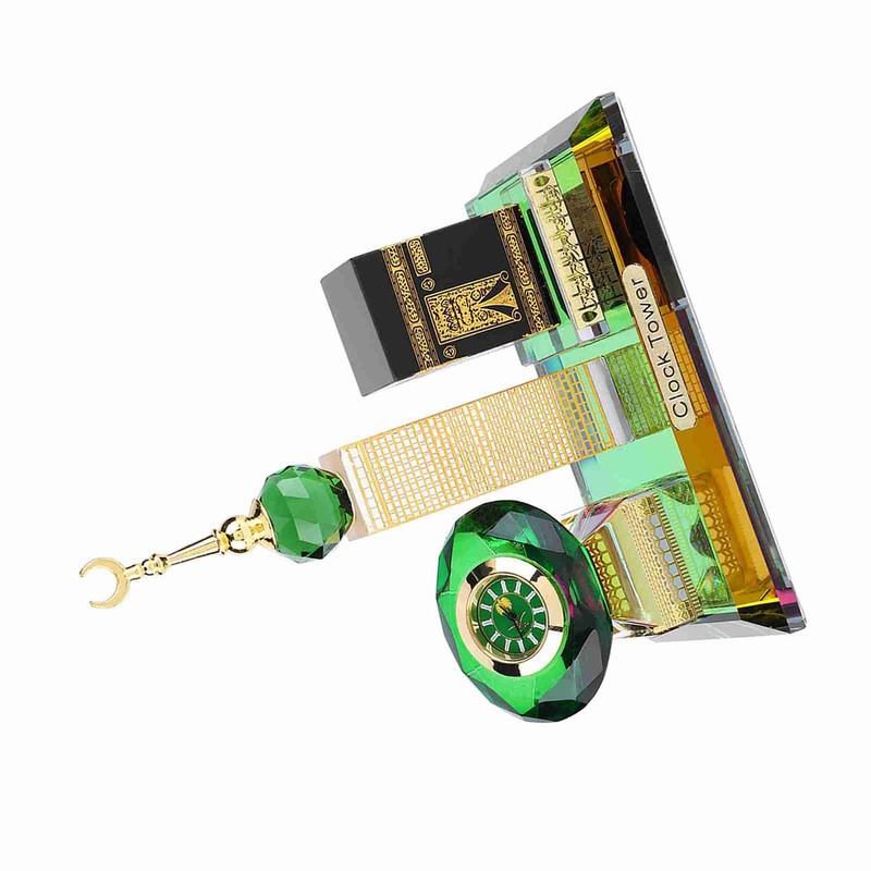 Muslim Kaaba Clock Tower Model Islamic Architecture Handicrafts Souvenirs Home