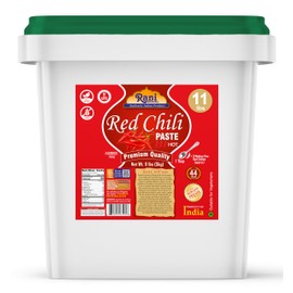 Rani Red Chilli Cooking Paste 176oz (11lbs) 5kg Bulk ~ Vegan | Gluten Free | NON-GMO | Kosher | No Colors | Indian Origin