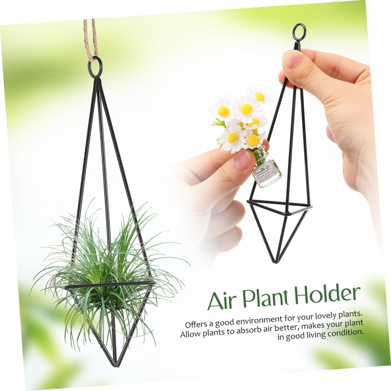 BESPORTBLE 4Pcs Hanging Planter Geometric Air Plant Holders for Wall
