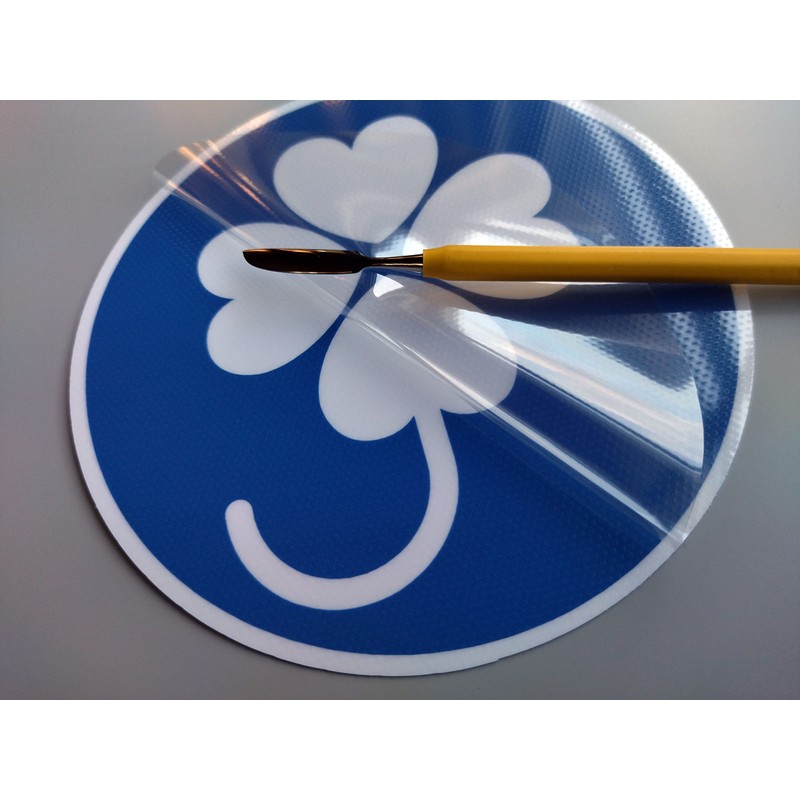 Handicapped Signs (Four Leaf Mark), Removable From Inside Window, Suction