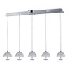 ET2 E24495-20PC, Parasol Mini Pendant, 5 Light LED, Chrome