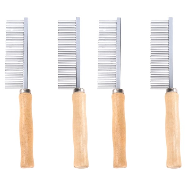 4 Pcs Pet Cleaning Comb Dog Hair Comb Pet Grooming