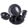 Mil-Tec Unisex - Adult 14678002 Dinnerware Set, Black, One Size