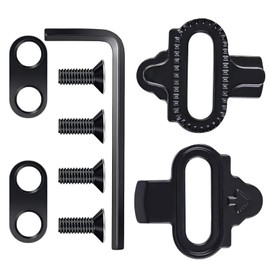 Cleats,Cleats For Cycling Shoes,Durable,Anti-Slip,High-Performance Pedal Cleats For Mountain Bikes,for Cycling Shoes,Durable Metal,Compatible With Mtb & Road Pedals(Black)