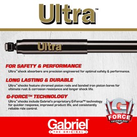 Gabriel G511038 Ultra Rear Shock Absorbers for 14-17 Jeep Cherokee FWD (1 Pack)