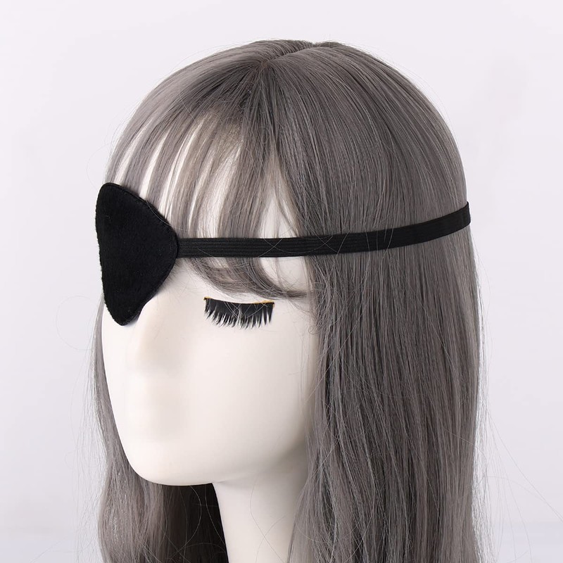 BLESSUME Black Pirate Eye Patch Single Eye Covering(Style 6)