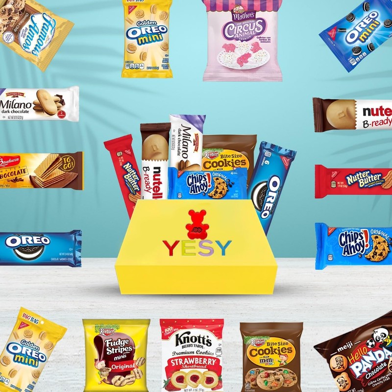 Cookies Variety Pack - Individually Wrapped Assortment, Sampler Bulk Care