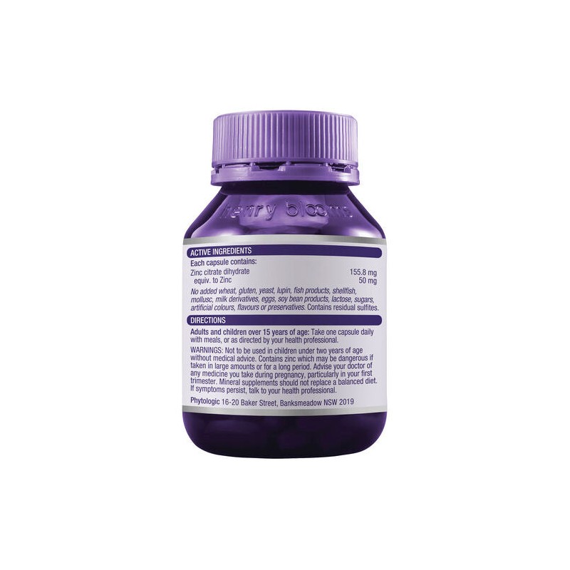 Henry Blooms Zinc Max 50Mg 60 Capsules